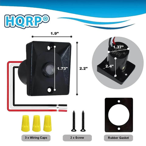 Dusk To Dawn Sensor For Outdoor Lights 120V Photoelectric Switch dimensions and accessories overview