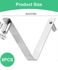 Stainless Steel Pool Pole Clips For Brush And Skimmer Attachments, Push Button Butterfly Clip Set For Quick Tool Changes, No Fuss