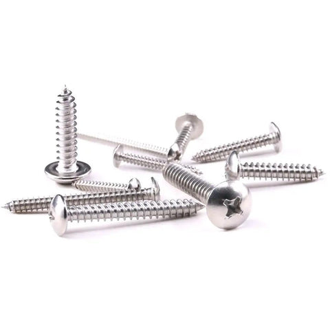 Badass 304 Stainless Steel Phillips Truss Self Drilling Sheet Metal Tek Screws Assortment Kit on white background