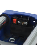 Close-up of the power switch and connection area on the Heavy Duty 24 Inch Manual Tile Cutter for Ceramic and Porcelain Floors.