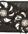 Heavy Duty Radiator And Condenser Fan Motor Assembly Direct Swap Auto Cooling Component with dual fans and motor.