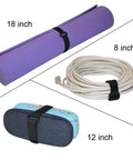20 Pack Reusable Hook And Loop Cable Ties Set In 8 12 And 18 Inch Sizes With D Ring Buckles Securing Various Cables and Objects