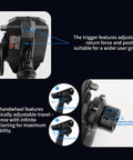 11 Channel 2.4GHz RC Transmitter close-up showing trigger and handwheel, featuring adjustable settings for precise control.