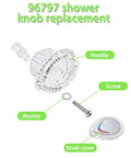 Shower Handle Replacement Kit For Chateau Single Handle Tub And Shower Faucets Fits 1225 Cartridge Includes screws washer knob insert