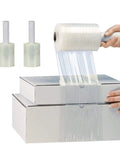 Tough As Nails 4 Inch Stretch Wrap Reels 250 Feet Each 80 Gauge Heavy Cling Roll With Easy Grip Handle wrapping boxes.