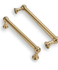 Champagne Bronze Cabinet Pulls 10 Pack For Drawers And Cabinets With Satin Brass Finish 5 Inch Hole Center Solid Heavy Duty Metal Handles