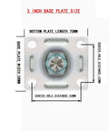 3 inch base plate dimensions for 316 Stainless Steel Non Magnetic Rust Proof Universal Double Brake Caster Wheel Set