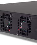 Rear view of Top Tier 4 Bay 1U Rackmount Raid Storage System With Usb 3.0 And Esata Port showing dual fans and rear panel.