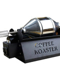 Crank Up Your Home Brewing Setup With This Solid Coffee Roaster Machine featuring a stainless steel drum and black body.