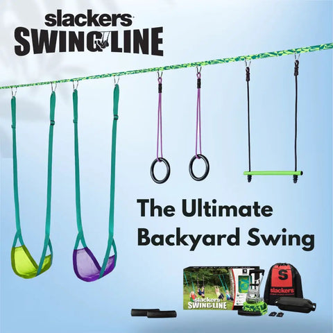 Swing Line Kit For Backyards Turn Healthy Trees Into The Ultimate Swing Set With Gym Rings Easy To Install And Safe For Kids