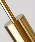 Close-up of Gold Modern Mini Pendant Lights 3 Pack For Kitchen Island Bedroom And Dining Bar, 2.36 Inch Diameter Shade
