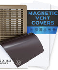Beefy Ultra Strong Magnetic Vent Cover Set 3 Pack 8 By 15 Inch For Floor Wall And Ceiling Steel Registers In Home And RV HVAC AC.
