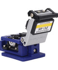 Cocoarm FC 6S Fiber Optic Splitter With Tungsten Steel Cutter, blue compact fiber cleaver for precise cutting tasks.