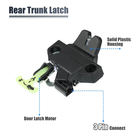 Rear Door Liftgate Trunk Latch Actuator Assembly For Toyota Corolla 2009 2010 2011 2012 2013 Replace 64600-02040