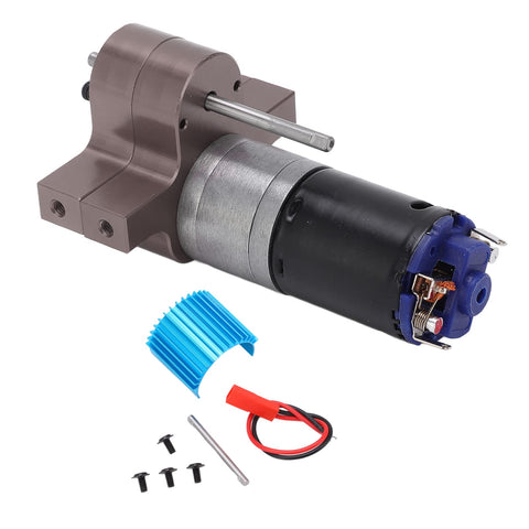 Beefy Metal Gearbox With 370 Motor For 1/16 Scale RC Military Truck, Upgraded High Torque Transmission With Smooth Shifts