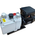 Heavy Duty Oil Sealed Rotary Vane Vacuum Pump Delivers Solid Suction With Compact Continuous Run Time And No Sweat Maintenance For Workspaces And Clinics, close-up view showing knobs and housing.