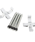 Droffify Rear Brake Pad Retaining Clips Replacement Kit for Vectra 1995-2003 Oem Metal Disc Caliper Repair Hardware Install Set, steel clips and pins