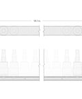 Technical dimensions of Half Inch Drive Hex Bit Socket Set With Case, 24-Piece Kit Covering 1/4 to 3/4 Inch and 6 to 19 Mm Sockets