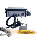 Portable Powder Coating System Paint Spray Gun With 5 Stage Adjustable Dial And 110V Plug In Design featuring control panel and handheld applicator.