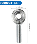 2 Pack CM8 Rod End Bearing Heim Joint Half Inch Right Hand Thread With Jam Nuts Beefy Steel Construction Ideal For Machinery Automation CNC Robotics Conveyors And Heavy Duty Industrial Projects, 1/2-20 RH, 3.18in