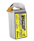 R-Line 750mAh 14.8V 95C 4S1P LiPo Battery Pack With XT30 Plug, lightweight power for drones and RC cars, shown upright