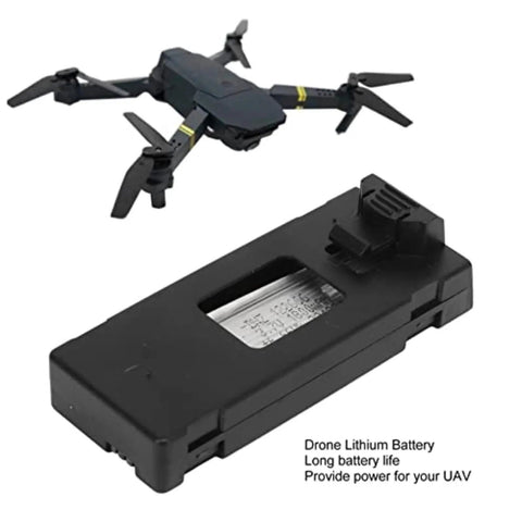 Five Pack 3.7V 1800mAh Drone Batteries With Five In One Charging Cable For E88 E88Pro LsE525 E525 Pro shown with a drone