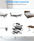 Adjustable Bed Base Must Have Power Supply Kit Replacement For Ergo Extend Sealy Ease And Serta New Generation Bed Bases With 3 Piece Switching Unit DC 29V 2A Adapter Cord Charger Includes AC Cable
