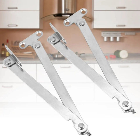 Heavy Duty Cabinet Lift Up Struts Hinges Set Of 10 For Cupboards in durable iron in a kitchen setting