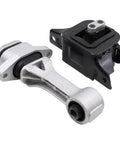 Hyundai Elantra Front Engine Mount Transmission Mount And Torque Arm Strut Replacement Kit For Automatic Trans 2017 2018 2019 2020 Quick Install Direct Fit For Smooth Ride And Reduced Vibration Control, silver and black mounts