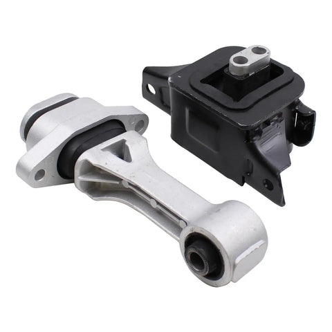 Hyundai Elantra Front Engine Mount Transmission Mount And Torque Arm Strut Replacement Kit For Automatic Trans 2017 2018 2019 2020 Quick Install Direct Fit For Smooth Ride And Reduced Vibration Control, silver and black mounts