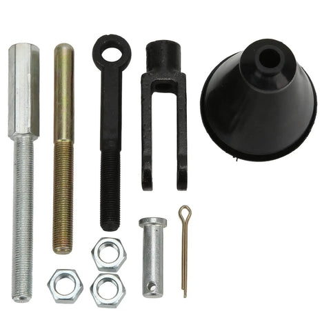 Adjustable Brake Master Cylinder Push Rod Kit With 10 Clevis Eyelet Nuts Easy Install Push Rod Assembly For Classic Cars From 1950s To 1970s Replacement Part For Hot Rods Restorations And Custom Builds, kit parts
