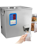 Rock Solid Automatic Powder Filling Machine With Heavy Duty Stainless Body And Smart Touch Screen Controller filling bags with nuts.