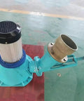 600W Hydroelectric Water Turbine Generator For Home Off Grid Power 220V AC Output Rare Earth Permanent Magnet Brushless Motor With Copper Coils Micro Hydro System Portable Water Charger For Emergencies turbine close-up view