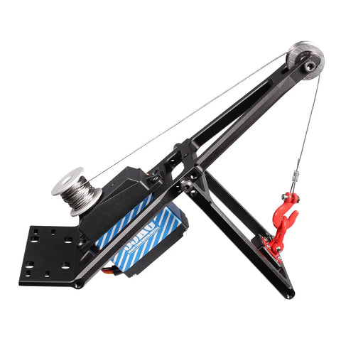 Rugged One Tenth Scale RC Crawler Tow Truck Build Kit Upgrades With Dual Bracket Crane Arm Wrecker Kit And Servo for SCX10 TRX4 Capra
