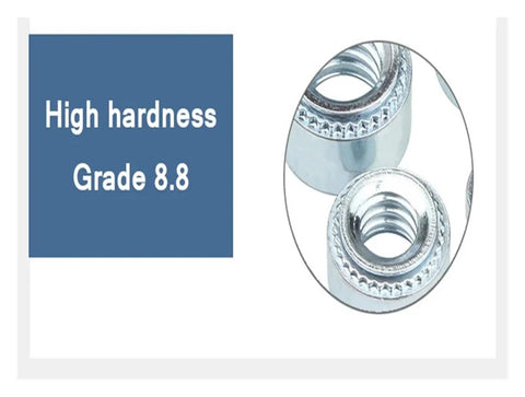 Heavy Duty Zinc Plated Carbon Steel Self Clinching Nuts M4 M5 Slab Swage Press Fit Rivet Hardware For Thin Sheet Metal Built Rock Solid No Sweat Top Shelf Quality 20 Pack Set