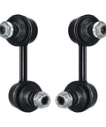Rear Sway Bar Link Kit With K750125 K750126 For Honda Civic 2006 2015 Fit 2013 2014 Acura ILX 2013 2019 CSX 2006 2011 Two Piece End Links Beefed Up For Strength, pair of black metal sway bar links with silver nuts