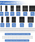 620 Piece Dupont Crimp Pin Connector Kit with 2.54mm pitch JST SM style sockets, adapters, and pins for DIY projects