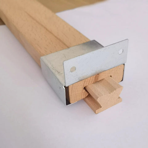 Give Your Furniture A Major Glow Up With These Bulletproof Center Mount Drawer Slides Featuring Heavy Duty Steel Runners And Smooth Natural Wood Glides For A Seamless Dresser Replacement Set Of Four, showing steel mount with wood glide.