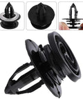 Car Interior Door Panel Trim Clip Set Weather Resistant Fasteners Rivet Kit For Door Cards Easy Installation Heavy Duty Clips Replacement 50Pcs To 200Pcs Packs Keeps Panels Secure And Looking Fresh, black plastic with washer