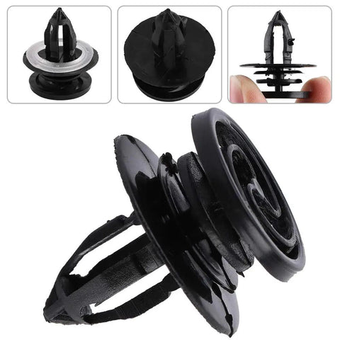 Premium 50Pcs Car Interior Door Panel Trim Clip Removal Mounting Fastener Rivet Kit For 2002-2008 Models Weather Resistant Plastic That Holds Tight And Installs Like A Champ black plastic door panel trim clip with sealing washer