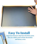 Assembling a frame with 18 Pcs Silver Metal Picture Frame Hardware Kit with L Shaped Angle Brackets and Tapped Corners