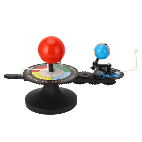 Solar System Model With Free Rotation Sun Earth Moon Orbits, Hands On Planetarium Astronomy Educational Toy For Kids, Four Season Plate Lunar Dial For Classroom Science Teaching, plastic model