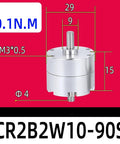 Heavy Duty Blade Type Rotary Actuator With A Rock Solid Single Vane Double Shaft Setup For Straight Up Reliable Pneumatic Rotation On Any Demanding Shop Floor, showing dimensions and components.