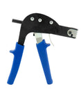 Hollow Wall Anchor Setting Tool With Non Slip Rubber Grip And Safety Slip Guard Durable Metal Construction For Precise Cavity Wall Fixings Installation Across Pro And DIY Projects For Home And Workshop Use in front view, showing blue handles.