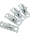 Beefy Fence Post Hinges Set With Half Inch Mount Four Piece No Squeak Gate Hardware For Privacy Fencing And Ranch Yards steel brackets
