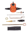 Dual Head Electric Nibbler Attachment With 360 Degree Cutting For Metal Sheets, components displayed on white background.