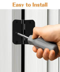 Installing Black Interior Door Hinges 3.5 Inch By 3.5 Inch With Six Holes And 270 Degree Rotation, Rounded Five Eighth Inch Radius Corners