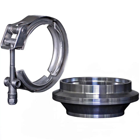 2.5 To 3 Inch Exhaust V Band Adapter Reducer Coupler Stainless Steel 3 To 2.5 Inch Header Collector Reducer Transition Reducing V Band Flange Beefy Heavy Duty Two Packs