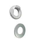 Close-up of lock washer from Front Hub Motor Shaft Kit For E-Bikes And E-Scooters, 12mm Axle Lock Nut With Lock Washer And Nut Cap.