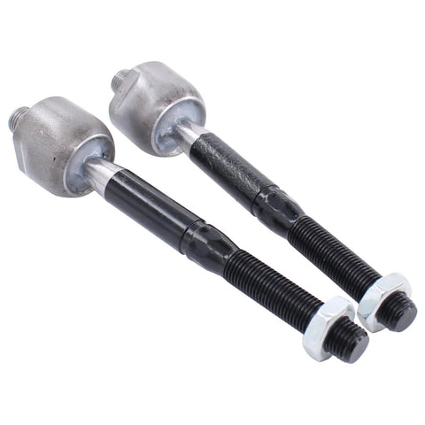 Front Inner And Outer Tie Rod Ends Kit For Ford Fusion 2010 2012 Mercury Milan 2010 2011 Lincoln MKZ Hybrid 2011 2012 Front Steering Linkage Replacement With Durable And Easy Install Ready To Install, pair of black steel tie rod ends